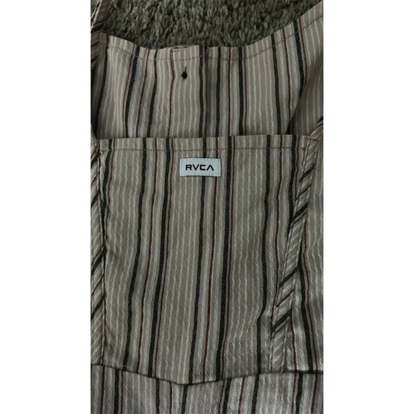 RVCA Women's Striped Button-Front Midi Dress Multicolor Size S - Picture 2 of 5